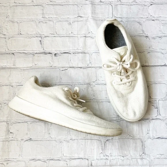 Allbirds Natural White Wool Runner Sneakers - Picture 1 of 6